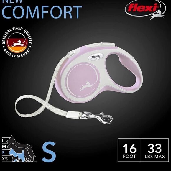 Flexi Strap Leash Comfort Cord Pink Rose Small NWT - Picture 3 of 6